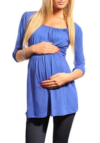 Purpless Maternity Damen U-Ausschnitt Umstands Top Tunika 5006 -
