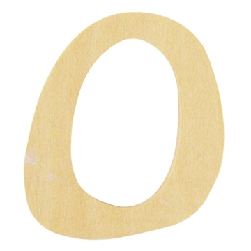 Rayher Hobby 6194400 Holz-Buchstabe, 6 cm, O -