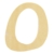 Rayher Hobby 6194400 Holz-Buchstabe, 6 cm, O -