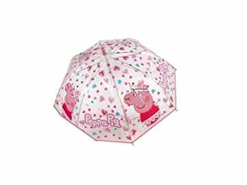 Regenschirm mit Peppa Pig 45cm Kinderschirm Mädchen Girls Prinzessin transparent durchsichtig -