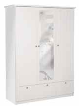 roba 1634587 Kleiderschrank ‚Dreamworld 3‘, 3-türig, weiß