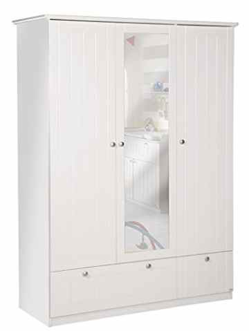 roba 1634587 Kleiderschrank ‚Dreamworld 3‘, 3-türig, weiß
