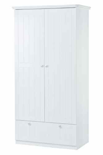 roba 58761 – Dream World 2 Kleiderschrank 2-türig 187 x 96 x 55 cm mit 1 breites Schubfach, 1 Boden, 1 Kleiderstange