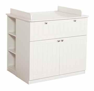 roba 58771 – Dream World 2 Wickelkommode inkl. Wickelansatz 104 x 75 cm mit 2 Türen, 1 breites Schubfach, 1 Boden