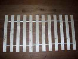 Rollrost Lattenrost für Kinder Wiege 60cm x 120 cm -