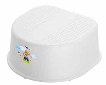 Rotho Babydesign 200240001BT Bella Bambina Kinderschemel mit Druck, Sterntaler Ben, weiss -