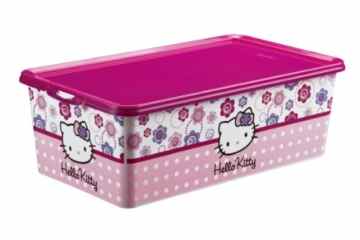 Rotho Babydesign 77191820KS – Aufbewahrungsbox Creativ Clear Box, Motiv Hello Kitty 5 L -