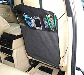 Rückenlehnenschutz Sitzschoner Lehnenschutz Hecksitzschoner mit 3 Taschen -