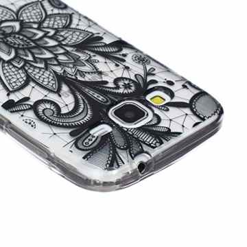 Samsung Galaxy Core Prime G360 Hülle [Mit gehärtetem Glas-Bildschirmschutz], Grandoin (TM) modische flexible schöne Zeichnung aufgedruckte Muster-stoßabfangende-Gehäuse-Hülle, ausgezeichneter weicher Qualitäts-Silikon-Gummi Extra ultra dünnes buntes TPU Design-schützende Rückseiten-Abdeckungs-Hülle Ideal passend für Samsung Galaxy Core Prime G360 -