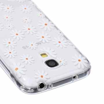 Samsung Galaxy S4 Mini/i9190 Hülle [Mit gehärtetem Glas-Bildschirmschutz], Grandoin (TM) modische flexible schöne Zeichnung aufgedruckte Muster-stoßabfangende-Gehäuse-Hülle, ausgezeichneter weicher Qualitäts-Silikon-Gummi Extra ultra dünnes buntes TPU Design-schützende Rückseiten-Abdeckungs-Hülle Ideal passend für Samsung Galaxy S4 Mini/i9190 -