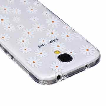Samsung Galaxy S4/i9500 Hülle [Mit gehärtetem Glas-Bildschirmschutz], Grandoin (TM) modische flexible schöne Zeichnung aufgedruckte Muster-stoßabfangende-Gehäuse-Hülle, ausgezeichneter weicher Qualitäts-Silikon-Gummi Extra ultra dünnes buntes TPU Design-schützende Rückseiten-Abdeckungs-Hülle Ideal passend für Samsung Galaxy S4/i9500 -