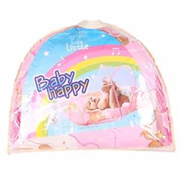 Sand ’s Clover 0–2 Jahre Faltbare Baby Bettwäsche Tragbare Folding Travel Kinderbett Bett Baby Baldachin Moskitonetz Anti-Insekten-Kinderbett Netz Netze Zelte Betten Kinderbett Zelt mit Matratzenauflagen und Kissen -