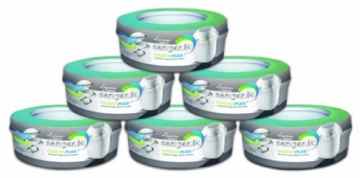 Sangenic 25037 0070 – Nachfüllkassette 6er-Packung für Hygiene Plus Komfort Windeltwister -