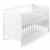 Schardt 03 075 19 02 Schardt Kinderbett Leo 60×120 cm mit Sprossengitter / Kiefermassivholz mit HDF Füllung weiß lackiert -