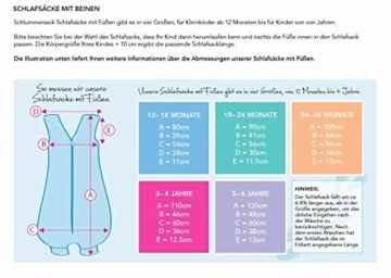 Schlummersack Baby Sommerschlafsack mit Füssen 1 Tog – Navy Streifen – erhältlich in 5 verschiedenen Grössen -