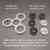 SEGURO Tri Fidget Spinner Ultra Schweigen Hochgeschwindigkeit 3-5 Minute Spins EDC Hand Spinner Spielzeug ABS Durable Desktoy für Autismus, Fokus, lindert Stress, Anti Stress -