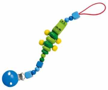 Selecta Spielzeug 1380 – Crocolini-Schnullerkette -