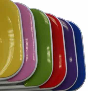 Set von 6 gepolsterte Klappstühle Blau, Grün, Rosa, Lila, Rot und Gelb – Ideal für, Büro, Schreibtisch, Poker, Ersatz-/ Zusatzsitz -