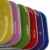 Set von 6 gepolsterte Klappstühle Blau, Grün, Rosa, Lila, Rot und Gelb – Ideal für, Büro, Schreibtisch, Poker, Ersatz-/ Zusatzsitz -