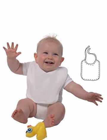 ShirtInStyle Baby Latz ideal zum bemalen mit Textilfarbe für Ihre Babyparty -