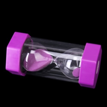 Sicherheit Fashion Sanduhr 15 Minuten Sand Timer-Lila -
