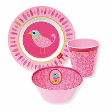 sigikid, Mädchen, Melamin-Set, Teller, Schale, Becher