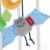 sigikid, Mädchen und Jungen, Mobile mit Fledermäusen, Baby bite me, Blau/Grün/Gelb, 41015 -