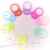 Silikonring (Adapter) für Schnullerketten, Silikonringe, pink, rosa, blau… -