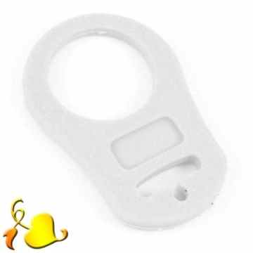 Silikonring Schnullerhalter für Schnullerketten transparent -