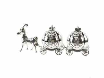 Silverplated Cinderella Carriage First Curl & Tooth -