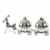 Silverplated Cinderella Carriage First Curl & Tooth -