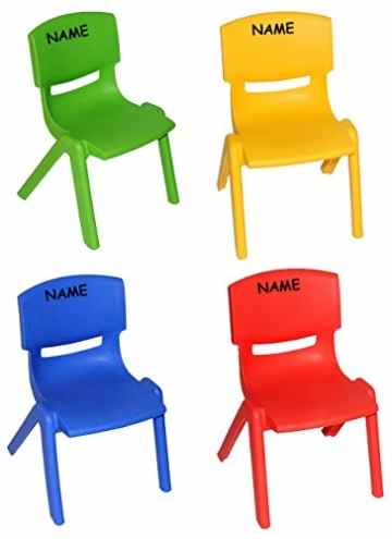 Sitzgruppe – Tisch + 4 Kinderstühle – BUNT – bis 100 kg belastbar / stapelbar / kippsicher – für INNEN & AUßEN – Plastik / Kunststoff – Kindermöbel für Mädchen & Jungen – Stuhl Stühle / Kinderzimmer / Kindertisch – Kinder – Gartenmöbel Kindertischgruppe – Tischgruppe -