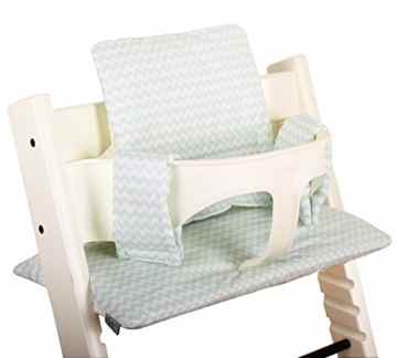 Sitzkissen beschichtet für Stokke Tripp Trapp – Mintgrün mit Weiss -