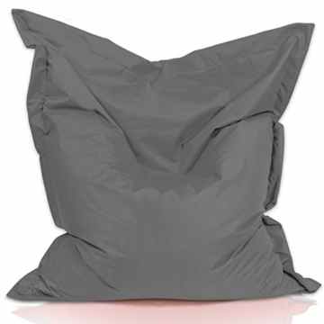 Sitzsack Sessel Riesensitzsack XXL 180 x 145 cm mit Füllung – für Kinder und erwachsene – In & Outdoor Sitzsäcke Kissen Sofa Hocker Sitzkissen Bodenkissen (ca. 180 x 145 cm, Anthrazit) -