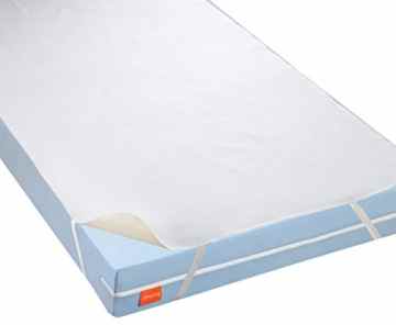 sleepling 191158 Wasserundurchlässige Molton Matratzenauflage Inkontinenzauflage Basic 100 ca. 100 x 200 cm, weiß