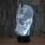 SmartEra® Two Face Man Joker und Batman 3D Abstrakt Visuelle 7 Arten von Farben ändern Touch Tasten USB Schreibtischlampe -