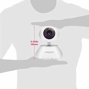 Smilehome HD 1080p Indoor WiFi Überwachungskamera, Drahtlose Video Babyphone IP Kamera mit IR-Nachtsicht, 2-Wege Audio und Smart Cloud P2P Verbindung zum Smartphone (weiß) -