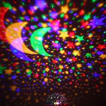 SOLMORE Sternenhimmel Projektor Nachtlicht Lampe LED Sternen 360 Grad drehbar Sternenprojektor Beleuchtung mit USB Geschenke Vtech Mobile für mädchen Kinder Baby Jungen Geburtstag Geschenk Schlafzimmer Kinderzimmer Kinderspielzeug Party Weihnachten Deko Blau -