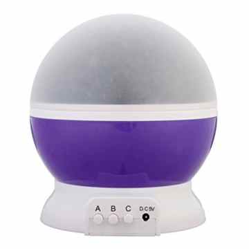 SOLMORE Sternenhimmel Projektor Nachtlicht Lampe LED Sternen 360 Grad drehbar Sternenprojektor Beleuchtung mit USB Geschenke Vtech Mobile für mädchen Kinder Baby Jungen Geburtstag Geschenk Schlafzimmer Kinderzimmer Kinderspielzeug Party Weihnachten Deko Lila -