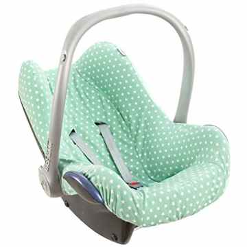 Sommerbezug – Bezug Ukje für Maxi-Cosi Cabriofix, Citi und Pebble – Mintgrün mit Sterne -
