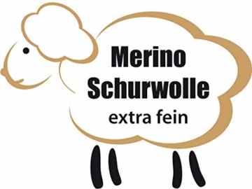 Sonnenstrick Babydecke / Kuscheldecke / Schmusedecke aus 100 % feinster Merino Schurwolle 80 x 80 cm -