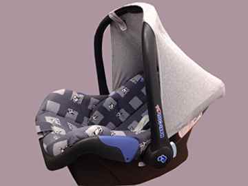 Sonnenverdeck für Maxi-Cosi CITI, Pebble y Bebeconfort Gruppe 0 -STONE GREY JANABEBE® -