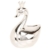 Sparschwein versilberter Schwan mit Krone -