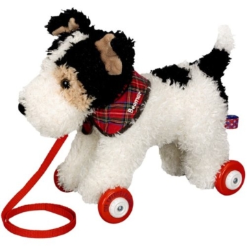 Spiegelburg 10446 Foxterrier Boomer auf Holzrollen Lustige Tierparade -