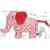 Spiegelburg 90391 Rassel Elefant BabyGlück, rosa -