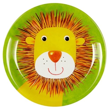 Spiegelburg Melamin Kindergeschirr Teller / Becher FRECHE RASSELBANDE -