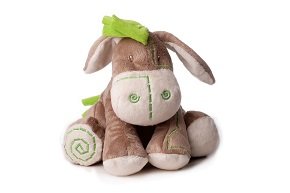 Spieluhr Esel sitzend 17,5 cm -