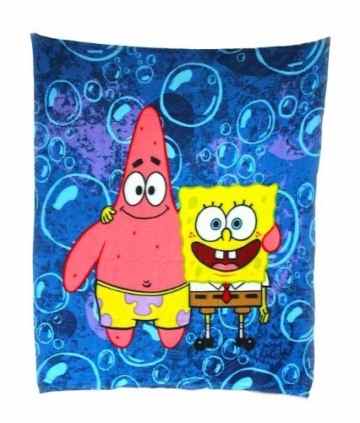 SpongeBob Fleece Decke [blau, 120×140 cm] -