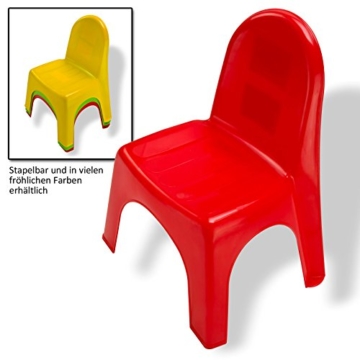 Stapel Kinderstuhl rot -