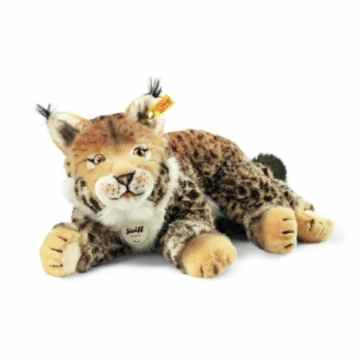 Steiff 102585 – Mizzy Luchs 35 getigerte Plüsch, beige/braun -